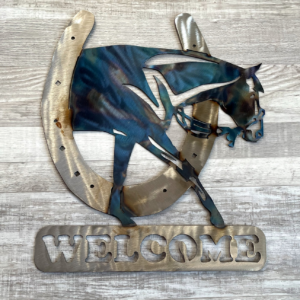 Bancroft Plasma & Metal Art Welcome Home Sign