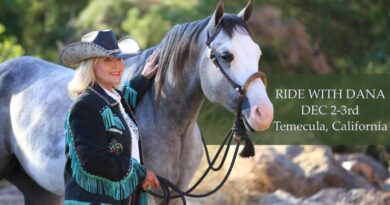 Dana Hokana is hosting a clinic at her ranch in Temecula, California December 2-3rd, 2023 and she has a few riding spots still available. 