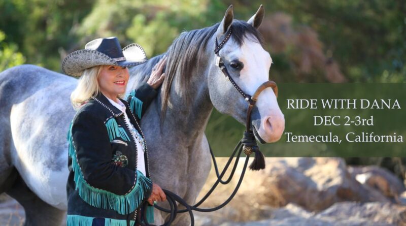 Dana Hokana is hosting a clinic at her ranch in Temecula, California December 2-3rd, 2023 and she has a few riding spots still available. 